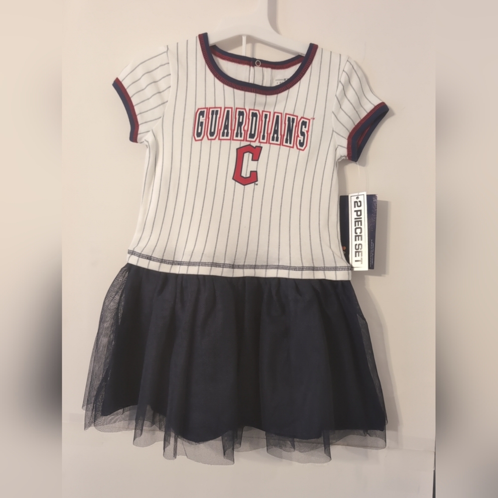 Cincinnati Guardians Girls Baseball‎ 2-Piece Set Tulle Skirt Size 4T Brand New